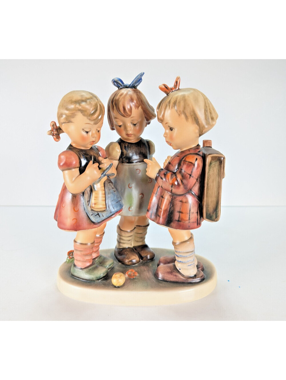 Vintage Goebel Hummel "School Girls" 177/I Figurine • TMK-5 Last Bee • 7.5"